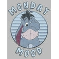 thumbnail image 2 of Boy's Winnie the Pooh Eeyore Monday Mood Pull Over Hoodie Athletic Heather X Large, 2 of 4