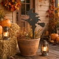 thumbnail image 6 of Halloween Iron Ground Stake, Metal Porch Ornament, Spooky Yard Decor, Inserts Firmly into Soil and Resists Outdoor Weather for Flower Bed, Garden Path, and Lawn Display., 6 of 7