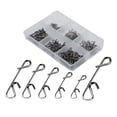 thumbnail image 2 of 150 Uds pinzas de pesca de palangre de acero inoxidable conector de cable de línea larga broches de presión perchas soporte equipo de aparejos de Macarena Clips de pesca de palangre, 2 of 3