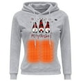 thumbnail image 6 of Fiaer Christmas Thermal Hoodie for Women Temperature Control Xmas Sweatshirt Oversized Heated Warm Long Sleeve Funny Graphic Hooded Tops Grey XXL, 6 of 9