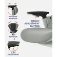 thumbnail image 3 of Furniture of America Inek Ergonomic Office Chair, Gray and White, 3 of 7