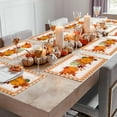 thumbnail image 5 of Fall Placemats Set of 4 Orange Pumpkin Place Mats Maple Leaves Buffalo Plaid Autumn Placemat Harvest Thanksgiving Table Mats for Dining Kitchen Table Holiday Dinner Party Home Decor 13x19 Inch, 5 of 6