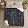 thumbnail image 5 of Celtic Shrine Swords Dark Fantasy Art, Mystical Celestial Art Scene, Warm Flannel Blanket for Living Room and Bedroom, Celestial Art Lovers Housewarming Gift, Fantasy Home Decor, 5 of 9