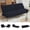 Black, variant on LLappuil 75" Futon Convertible Sofa Bed, Corduroy Loveseat Sleeper Sofa Couch for Living Room Green