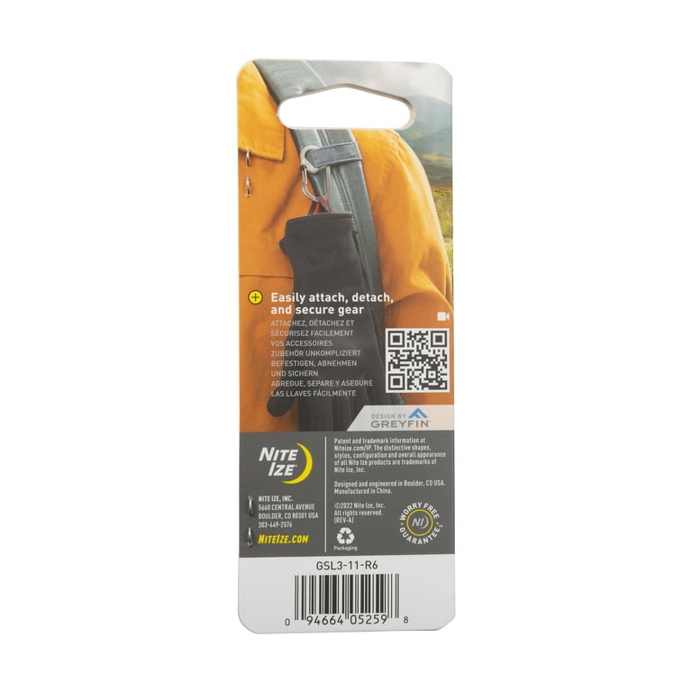 Nite Ize G-Series® SlideLock® #3 Dual Chamber Carabiner - Stainless Steel