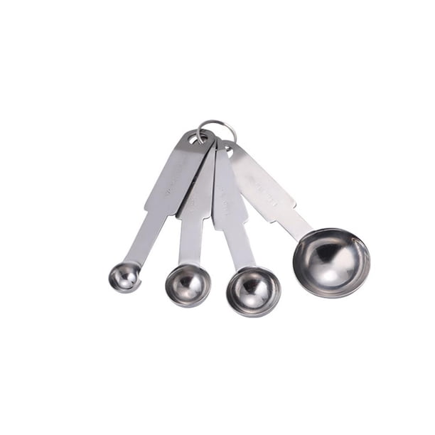 De Cocina De Acero Inoxidable, 4 Uds., Taza Medidora, Condimento Multifuncional, Café, Cuchara De Azúcar, Accesorios Para Hornear Pasteles, Herramientas Eigraketly HA044616-02