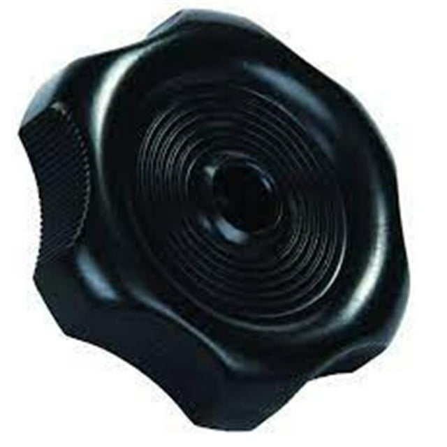Window Knob with 0.5 in. Shaft, Black