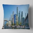 thumbnail image 2 of Designart Beautiful View of Vancouver - Cityscape Photo Throw Pillow - 16x16, 2 of 5