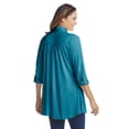 thumbnail image 2 of Woman Within Plus Size Button-Front Embroidered Tunic, 2 of 5