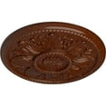 thumbnail image 3 of Ekena Millwork 18"OD x 1 3/4"P Edinburgh Ceiling Medallion (Fits Canopies up to 5 1/4"), Hand-Painted Burnished Mahogany Crackle, 3 of 6