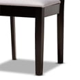 thumbnail image 6 of Bowery Hill Gray Fabric and Dark Brown Finished Wood 5-Piece Dining Set, 6 of 9