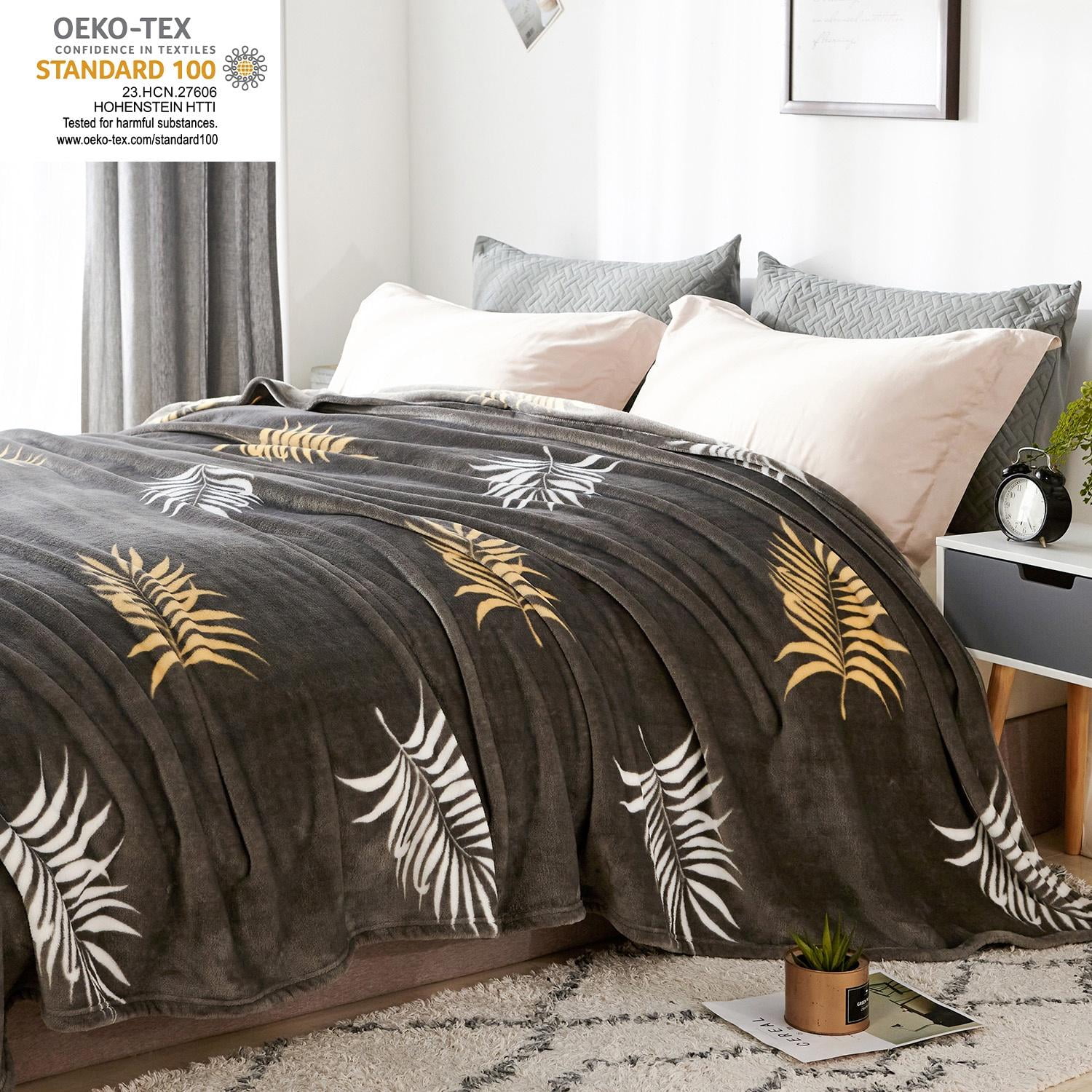Flannel Blanket for Couch Bed Twin,Lightweight Soft Warm Plush Fleece Blanket,60"x80"