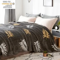 JML Twin Size Flannel Fleece Blanket 60"X80", Luxury Soft Flannel Blanket Suit for Home Bed, Sofa & Dorm