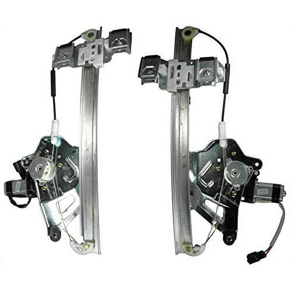 TRQ Power Window Regulators w/ Motor Front Pair Set for 00-05 Buick LeSabre WRA50130