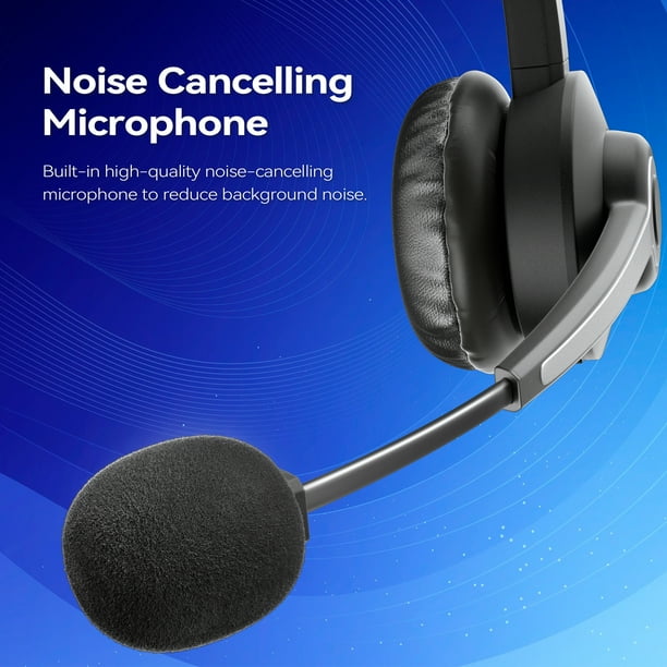 Telephone headset with microphone sale