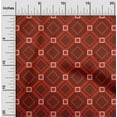 thumbnail image 2 of oneOone Cotton Cambric Red Fabric Geometric Fabric For Sewing Printed Craft Fabric By The Yard 56 Inch Wide, 2 of 5