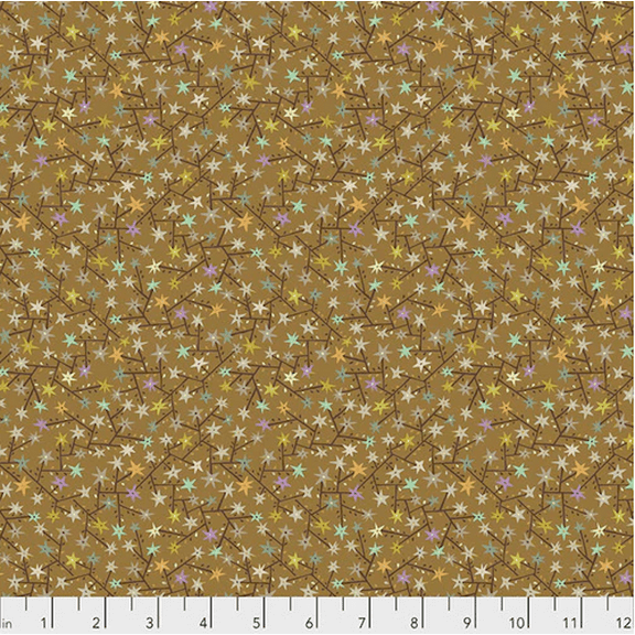 Free Spirit Kathy Doughty New Vintage PWMO043 Tangled Caramel Cotton Fabric by Yd