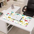 thumbnail image 3 of Long Mouse Pads for Desk,White Cartoon Dinosaurs Plants Pattern Desk Mats on Top Of Desks, Desk Mouse Pad Extra Large with 3mm Non-Slip Base and Stitched Edge for Gaming,Office,Work,Home 31.5"x15.7", 3 of 6