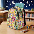 thumbnail image 4 of Whosucclay Floral Patch Students Rucksack with Multi-Pockets Adjustable Straps Large Capacity Schoolbag, Multi Pockets 17 Inch School Bag for After-school Activity, 4 of 8
