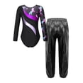 thumbnail image 2 of Doomiva Kids Girls Gymnastics Ballet Dance Leotard Bodysuit Unitard Jumpsuit with Jogger Pants Set Sport Tracksuit Night Horse 14, 2 of 7