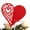 红色的, variant on 30 Heart-Shaped Floral Laser-Cut Paper Coasters for Weddings, Valentine's Day & Engagements - Elegant Table Decor