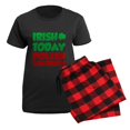 thumbnail image 5 of CafePress - Irish Today Polish Tomorrow Women's Dark Pajamas - Women's Short Sleeve Print T-Shirt and Pants Dark Cotton Pajama Set, 5 of 7
