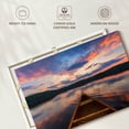 thumbnail image 6 of Elephant Stock Canoe On Calm Waters Wall Art - Horizontal Canvas Wall Art - Living Room Wall Decor - Nature Canvas - Blue And Brown Decor - 36" x 24", 6 of 8