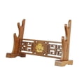 thumbnail image 2 of Xuanheng Samurai Stand Rack Horizontal Storage Japanese Holder Solid Wood for Lightsaber Wakizashi Office Dojo 2 Tier, 2 of 8