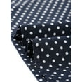 thumbnail image 6 of INSPIRE CHIC Women's Polka Dots Sleeveless Belted Shirt Dress M Dark Blue, 6 of 6