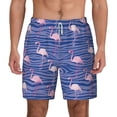 thumbnail image 2 of Goofa Flamingo Printed Men's Swim Trunks Board Shorts Quick Dry Mens Swimming Trunks with Compression Liner,Breathable Fit Hawaii Beach Shorts-Small, 2 of 9