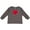 Charcoal, variant on Inktastic Valentines Day Heart Arrow Boys or Girls Long Sleeve Toddler T-Shirt