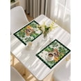 thumbnail image 5 of St Patricks Day Placemats Set of 12, Farmhouse Watercolor Dogs Green Shamrock Placemats for Dining Table, Place Mats for Kitchen Tabletop, Waterproof Wipeable Dining Table Mats Set, 5 of 9