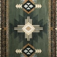 thumbnail image 7 of Emma + Oliver Fe 8x10 Ivory Olefin Accent Rug with Complementary Southwestern Pattern in Beige, Black and Brown and Jute Backing, 7 of 7