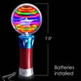 thumbnail image 3 of Varita luminosa portátil LED, mini varita luminosa, varita mágica brillante para niños con bola LED, varita luminosa intermitente, juguetes para niños (A), 3 of 5