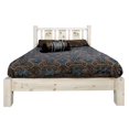 thumbnail image 5 of Homestead Collection Full Platform Bed w/ Laser Engraved Moose Design, Clear Lacquer Finish, 5 of 7