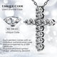 thumbnail image 5 of Collar SIGALIT Cruz de Moissanita en Plata Esterlina con Rodio, 5 of 8