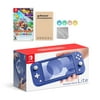 Nintendo Switch Lite Blue with Paper Mario: The Origami King and Mytrix Accessories NS Game Disc Bundle Best Holiday Gift