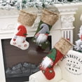 thumbnail image 2 of BOPORO Christmas Stocking 3 Pack, 18 Inch 3D Gnomes Santa Christmas Stockings Stuffers, Fireplace Hanging Plush Stockings for Family Christmas Decoration Xmas Character Holiday Season Party Decor, 2 of 6