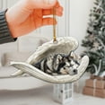 thumbnail image 3 of Alaskan Malamute Angel Car Ornament – Memorial Dog Gift & Xmas Tree Hanging Decor, 3 of 5
