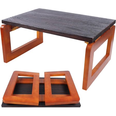 Premium Wood Floor Tables, Low Table for Sitting on The Floor, Folding Small Coffee Table, Accent Furniture can be Placed on The Bay Window and Bed