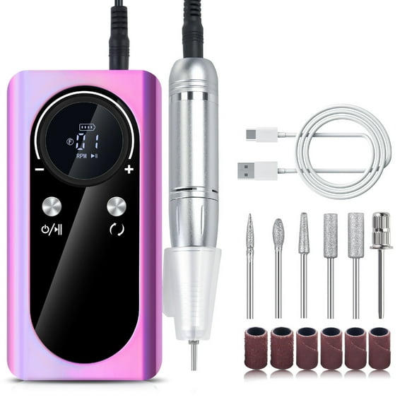 45000RPM Nail Drill with Drill Bits Electric Nail Drill Machine Set Nail Files