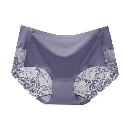

Vedolay Women s Underwear Cotton Tummy Control High Waisted No Muffin Top Panties Soft Full Coverage Briefs Womens Underwear(Purple L)