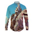 thumbnail image 3 of Camisa de solapa estilo Harajuku para hombre con estampado 3D, camisas casuales de moda para hombre y mujer, camisas de manga larga con botones, ropa de calle de gran tamaño unisex, 3 of 5