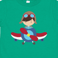 thumbnail image 4 of Inktastic Pilot Boy, Airplane, Plane, Flying, Brown Hair Boys Toddler T-Shirt, 4 of 5