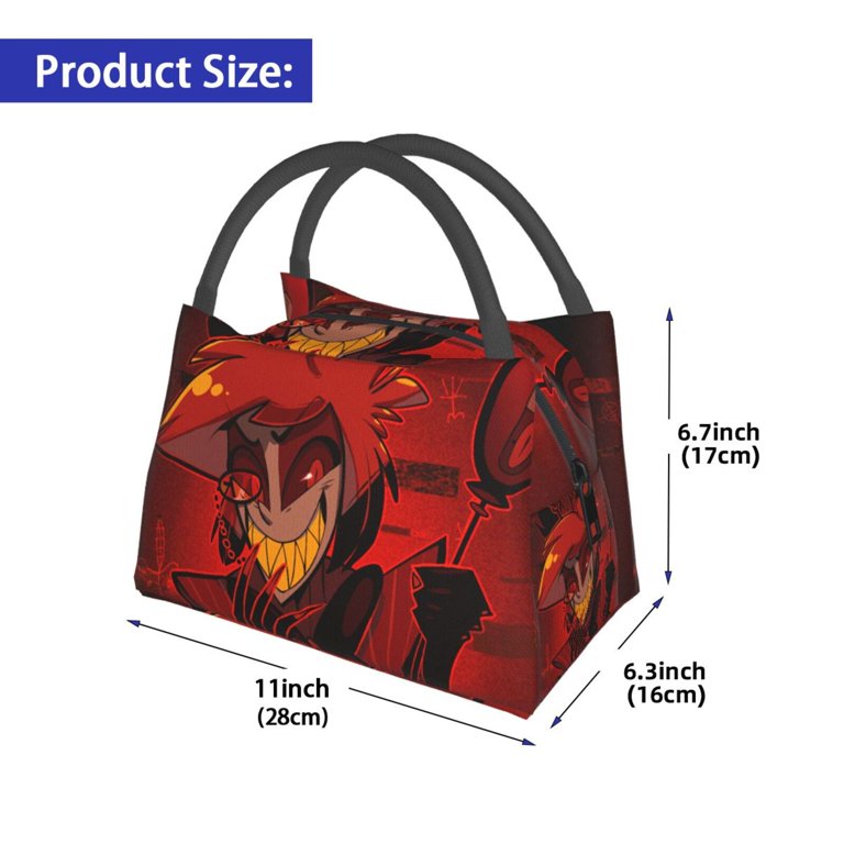 FOTAP Hazbin Cartoon Merch Alastor Demon Gift Thank I Hate It Alastor Inspire Tote Bag Hazbin Anime Merch Handbag (Hate It UK - 8