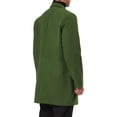 thumbnail image 3 of Lars Amadeus Men's Slim Fit Notched Lapel Single Breasted Mid Length Overcoat, 3 of 3