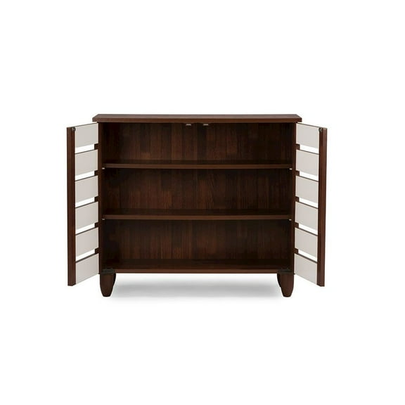 Baxton Studio Gisela 2 Door Shoe Cabinet