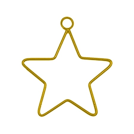 

DIY Wrought Iron Metal Stars Ring Stars Wire Wreath Frame Hoop Macrame Rings