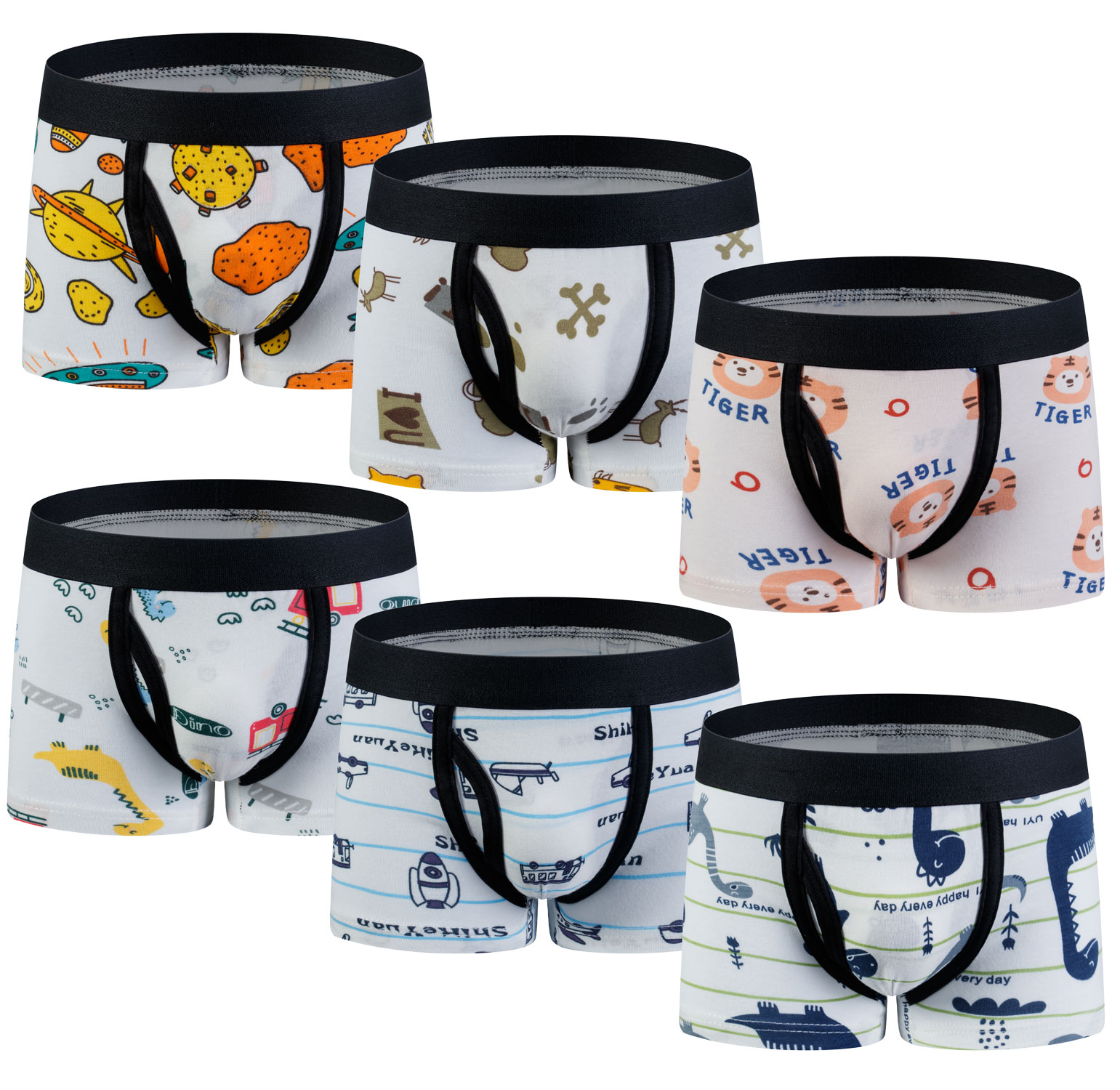 Hanes Boys Underwear, 5 Pack Woven Boxers Sizes 6/8 18/20