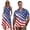 Camo Hunting Print, variant on Polynesian Matching Outfits for Couples Vacation Mens Button Down Shirt Medium Tall Shirts and Women's Tank Dress Polyester Midi Sundress with Pocket